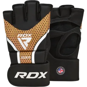 Рукавиці для ММА RDX AURA PLUS T-17 Black Golden S
