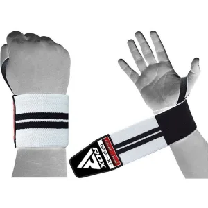 Бинти для зап'ясть (кистьові бинти) RDX W2 Gym Wrist Wraps BLACK/WHITE PLUS