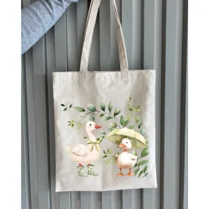 Екошопер BookOpt BK4103 веселі гусята бежевий