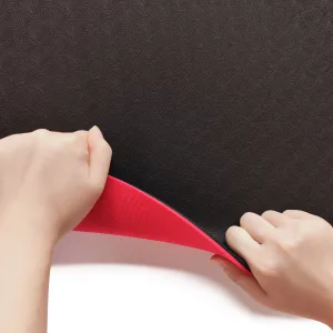 Килимок для фітнесу та йоги Sport TPE+TC 6 мм - чорно-червоний