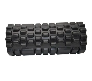 Масажний ролик роллер Power System PS-4050 Fitness Foam Roller чорний/помаранчевий 33x15 см.