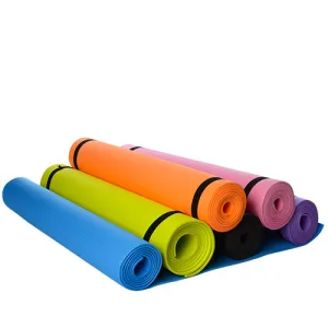 Килимок для фітнесу та йоги EVA GEVA-4 183 см 61 см 4 мм Синій