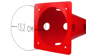 EasyFit Sports Cones 31 cm (Set of 4) Red