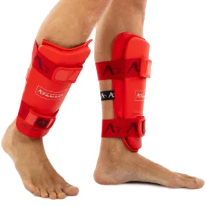 Захист гомілки та стопи для карате Arawaza R Replica Червоний - XL