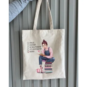 Екошопер BookOpt BK4068 "BOOKS - джерело знань" бежевий