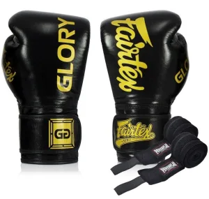 Боксерські рукавиці Fairtex BGVG1 Black 14 унцій (бинти в комплекті)