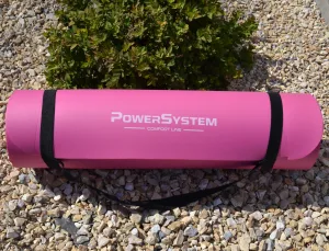 Килимок для йоги та фітнесу Power System PS-4017 NBR Fitness Yoga Mat Plus Рожевий 180 х61 х1