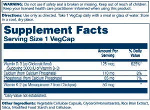 Vitamin D-3 & K-2 - 60 капсул