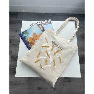 Екошопер BookOpt BK4007 Ukraine колоски бежевий