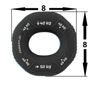 Еспандер кистьовий силіконовий PowerPlay PP-4331 Hand Grip Hard 40-45-50 кг. чорний