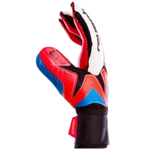 Рукавички воротарські професійні із захистом пальців 8 - синій/червоний