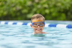 Окуляри для плавання BESTWAY 7+ 21179 зелений-рожевий