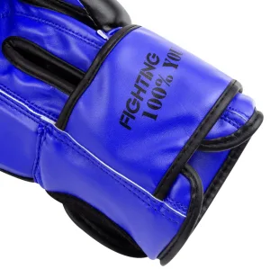 Боксерські рукавиці PowerPlay 3004 Classic чорно-сині 16 унцій