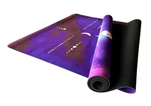 Килимок для йоги EasyFit BlueMoon (замша-каучук) фіолетовий