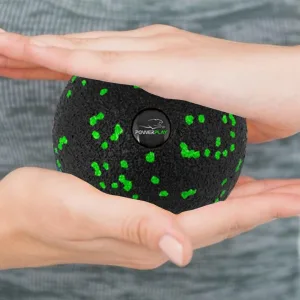 Масажний набір PowerPlay PP_4015 EPP Foam Roller Set 4in1 (2-ва роли + 2-ва м'ячі) чорно-зелений