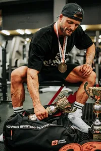 Сумка спортивна Power System PS-7012 Gym Bag-Dynamic Black/Red (38 л)