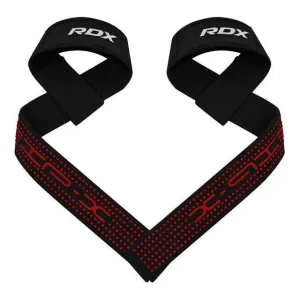 Лямки для тяги RDX S4 Gym Cotton Gel Straps Black Plus