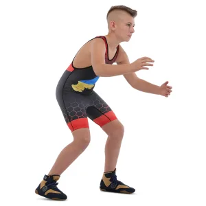 Трико для боротьби дитяче UKRAINE зріст 128-161 см 3XS