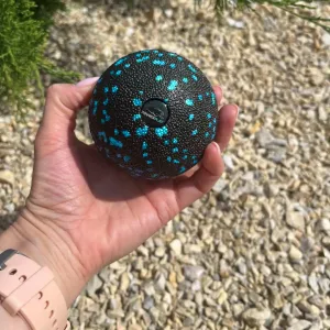 Масажний м'яч PowerPlay PP-4350 Epp Massage Ball d8 Чорно/Блакитний