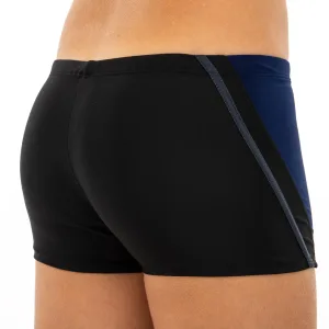 Плавки боксери для хлопчиків для плавання вік 6-10років чорно-темно-синій 6