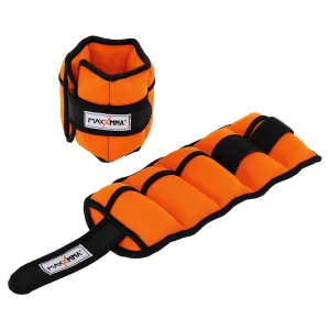 Обтяжувачі з регульованою вагою для рук та ніг MAXXMMA по 1,15 кг Помаранчевий