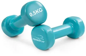 Гантелі вінілові PowerPlay 2 * 0,5 кг. PP_4103 блакитні (2шт. - пара)