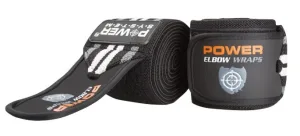 Бинти на лікоть Power System PS-3600 Elbow Wraps Grey/Чорнийпара