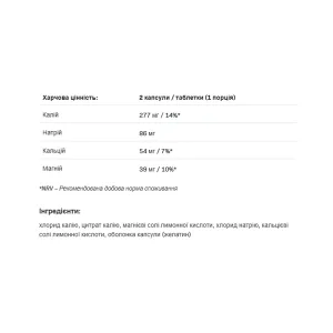 Electrolytes - 60 капсул