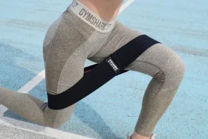 Тканева гумка для фітнесу та спорту Power System PS-4091 Booty Band LVL 1 Black/Pink d_64 см. навантаження 18 - 23 кг.