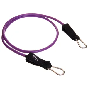 Еспандер трубчастий для фітнесу з карабіном 5,8х8,3х1200 мм навантаження 4,5 кг фіолетовий