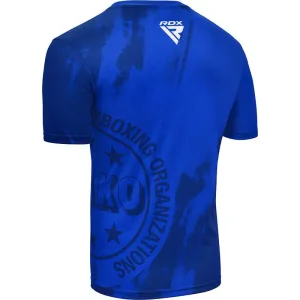 Sports T-shirt RDX WAKO T1 with short sleeves Blue M