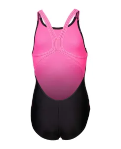 Arena RHYTHM SWIMSUIT V BACK L one-piece swimsuit girls black pink 116 cm