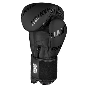 Боксерські рукавиці Phantom APEX Velcro Black 12 унцій (бинти 4 м. в подарунок)