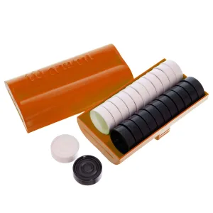 Шашки пластикові у футлярі червоний