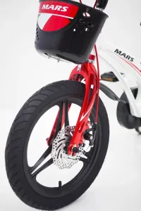 Велосипед Mars 16 дюймів біло-червоний Mars-1wh (ВІТРИНА)