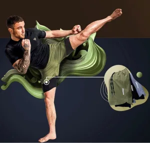 Компресійні шорти для RDX MMA T16 2-в-1 GREN/BLACK-S