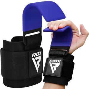 Гаки для тяги на зап'ястя RDX W5 Gym Hook Strap Blue Plus