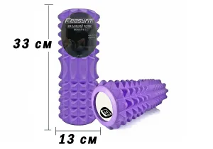 Масажний ролик EasyFit Grid Roller 33 см v.1,2 Фіолетовий