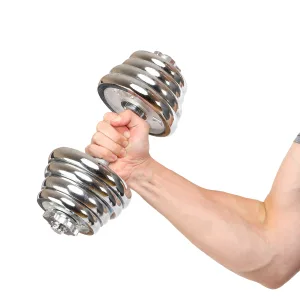 Гантелі розбірні хромовані 2 шт по 13,5 кг