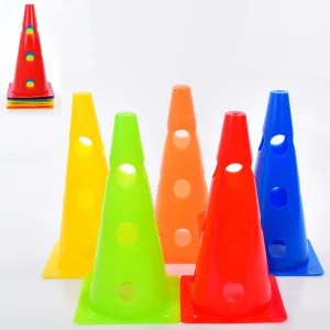 Конус-фішка з отворами для тренувань 32 см (1 шт) Синій