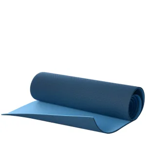 Килимок для фітнесу та йоги TPE+TC TPE-6BL 183 см 61 см 6 мм Синій-блакитний
