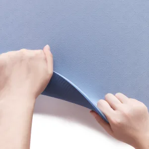 Килимок для фітнесу та йоги Sport TPE+TC 6 мм - блакитно-синій