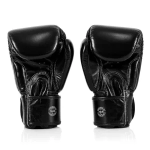 Боксерські рукавиці Fairtex BGV1-ONE (натуральна шкіра) Black 16 унцій (бинти в комплекті)