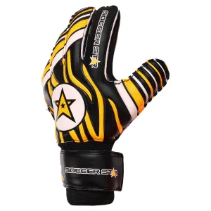 Воротарські рукавички SOCCER STAR 10 - чорно-помарачевий