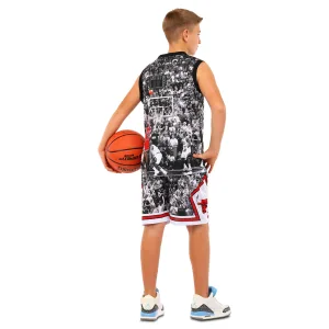 Форма баскетбольна дитяча NBA клуб Chicago Bulls 23 M - чорний білий