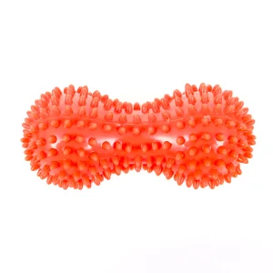 Масажер для спини «Арахіс» подвійний їжак PVC 16 х6, 5 см Помаранчевий