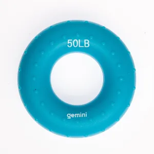 Еспандер кистьовий кільце силікон навантаження 22,5 кг синій - 8.5 см