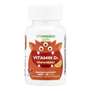 VitaWorks Kids Vitamin D - 120 жув. таблеток