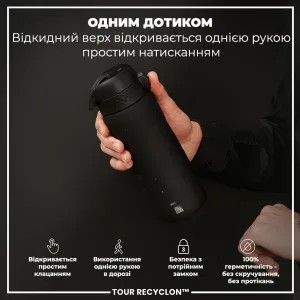 Пляшка для води ION8 750 мл. (ЕКО пляшка) BPA Free, Black