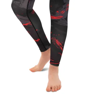 Костюм компресійний дитячий рашгард лонгслів штани і шорти VNM чорний-червоний 9529B-9629B-V5020 XS